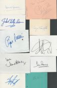 TV/Film collection 10 assorted signed white cards and album pages includes names such as Dave