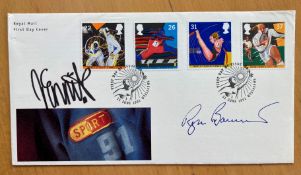 Athletic legends Roger Bannister and Jessica Ennis Signed 1993 Sport FDC. Good condition. All