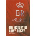 Book. John McLaren Signed The History of Army Rugby 1st Edition Hardback Book. Dedicated with