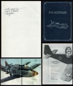 7 WW2 USAF P-51 Mustang Pilots Signed P-51 Mustang 1st Edition Hardback Book. Signed by Clyde B