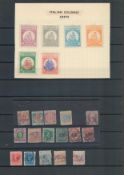 Italy Mint & used Stamps in a Stockbook with 16 Hardback Pages and 9 Rows each side containing