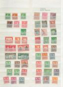 Australia & New Zealand used Stamps in a Clipper Marini Stockbook with 32 Hardback Pages and 10 rows