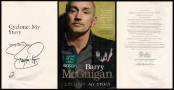 Boxing. Barry McGuigan Signed 1st Edition Paperback Book Titled Cyclone: My Story. Fair Overall