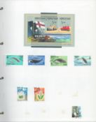 Faroe Islands Mint & used Stamps in a Binder containing approx 120 Stamps includes Block of 4
