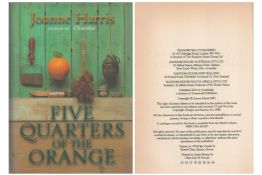Five Quarters of the Orange by Joanne Harris. First edition hardback book with dustjacket. 2001.