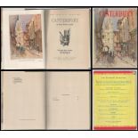 Book. Titled Canterbury by Norah Baldwin Martin. With Eight Plates in Colour from paintings by