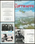 Seven Luftwaffe Aces Signed The Luftwaffe 1st Edition Hardback Book by Holger Nauroth. Signatures