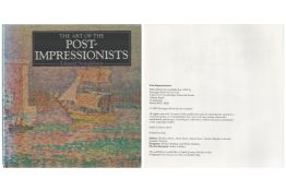 The Art of the post impressionists by Edmund Swingleurst hardback book. First edition with