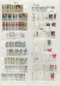 Germany used Stamps in a Large Leuchtturm / Lighthouse Stockbook with 32 Hardback Pages and 9 Rows