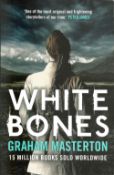 Graham Masterton signed White Bones paperback book. Signed on inside title page. Dedicated.