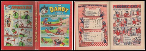 Book. Titled The Dandy Book. Printed and Published in GB by DC Thompson and Co LTD and John Leng and