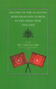 Book. Record of the 4th Royal Irish Dragoon Guards in the Great War 1914 1918 Paperback Book by