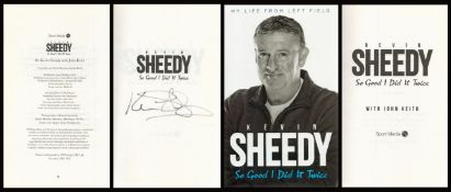 Football. Kevin Sheedy Signed inside 1st Edition Hardback Book Titled So Good I Did It Twice.