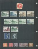 GB used Stamps on Hingeless Stockcards in a Binder containing approx 185 Stamps includes High