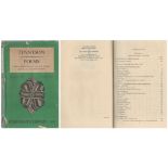 Tennyson Poems vol 1 edited by Mildred Bozman. First edition hardback. Few knocks to dustjacket.