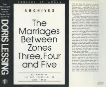 Doris Lessing The Marriage Between Zones Three, Four and Five Publisher Jonathan Cape. Jacket design