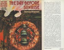 Thomas Wiseman The Day Before Sunrise Publisher Jonathan Cape. Jacket painting by Tom Adams.