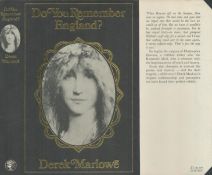 Derek Marlowe Do You Remember England Publisher Jonathan Cape. Jacket design by M. Mohan reproducing