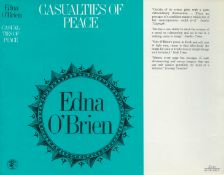 Edna O'Brien Casualties of Peace Publisher Jonathan Cape. Jacket design by M. Mohan. Photograph of