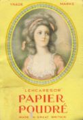 "Lehcaresor" Papier Poudré. Book containing cosmetic tissues (made in Great Britain) Excellent