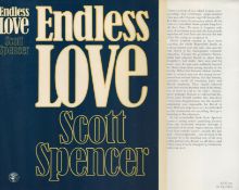 Scott Spencer Endless Love Publisher Jonathan Cape. Jacket design by Mon Mohan. Excellent condition.