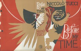 Niccoló Tucci Before My Time Publisher Jonathan Cape. Jacket design by Hans Tisdall. 1st edition