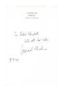 Leonard Cheshire VC OM DSO DFC signature on Cavendish, Suffolk headed paper dated 8th September 1980