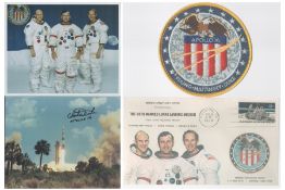 Space. Apollo XVI Collection. Charlie Duke Signed 10 x 8 inch colour photo. 10 x 8 inch colour photo