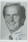 Pat Boone signed black & white photo 7x5 Inch. Dedicated. An American singer. Good condition. All