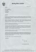 Sir Stirling Moss OBE TLS Headed Stirling Moss Limited Thank you letter dated 5th May 2010. Good