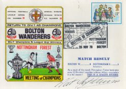 Football Nat Lofthouse signed Bolton Wanderers Meeting of the Champions FDC Bolton Wanderers v
