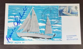 Francis Chichester 1967 Sailing PHQ card with special postmark. Good condition. All autographs are