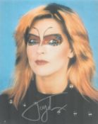 Toyah Wilcox signed stunning Punk colour 10 x 8 inch photo. English musician, actress, and TV