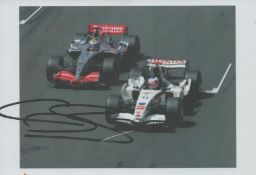 Rubens Barrichello signed colour photo 6x4 Inch. A Brazilian professional racing driver who competed