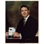 James B. Irwin signed NASA original 10x8 inch colour photo dedicated. From single vendor Space