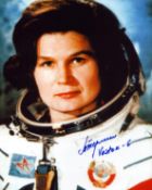 Valentina Tereshkova signed 10x8inch colour spacesuit photo. From single vendor Space Astronaut