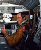 Bob Crippen signed 10x8inch colour photo in shuttle. From single vendor Space Astronaut collection