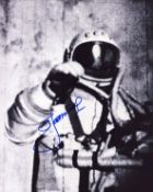 Alexey Leonov signed 10x8inch black and white spacesuit photo. From single vendor Space Astronaut