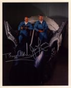 Buzz Aldrin and James Lovell signed NASA 10x8 inch colour photo. From single vendor Space