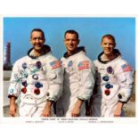 James A. McDivitt signed NASA original Prime Crew of Third Manned Apollo Mission 10x8 inch colour