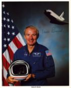 Vance D Brand signed 10x8inch colour official NASA photo. From single vendor Space Astronaut