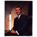 Richard Gordon JR signed 10x8 inch colour photo pictured in suit. From single vendor Space Astronaut