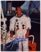 Charles Conrad Jr signed 10x8 inch colour photo pictured in space suit inscribed Apollo XIII. From