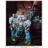 James Lovell JR and Frank Borman signed NASA original Prime Crew of Second Manned Apollo Mission