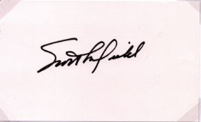 Scott Crossfield signed 5x3inch white card. From single vendor Space Astronaut collection