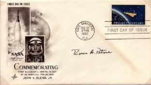 Rocco A Petrone signed FDC. Cape Canaveral postmark. From single vendor Space Astronaut collection