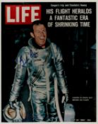 Gordon Cooper signed 10x8inch colour Life magazine photo. From single vendor Space Astronaut