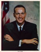 Donn F. Eisele signed NASA original 10x8 inch colour photo pictured in suit. From single vendor