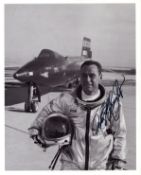 William J Knight signed 10x8inch black and white photo. From single vendor Space Astronaut
