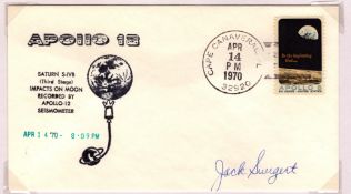 Apollo 13 Jack Swigert signed cover PM Cape Canaveral FL 32920 Apr 14 PM 1970. From single vendor